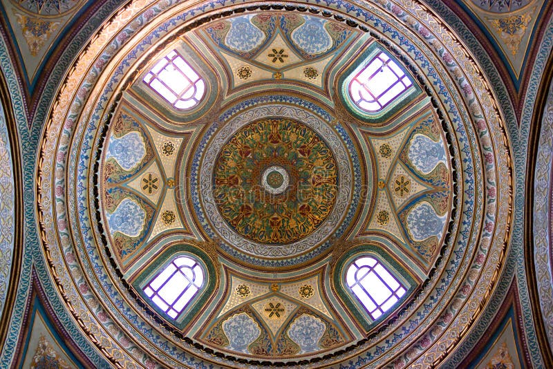 Dome in Topkapi Palace, Istambul stock image