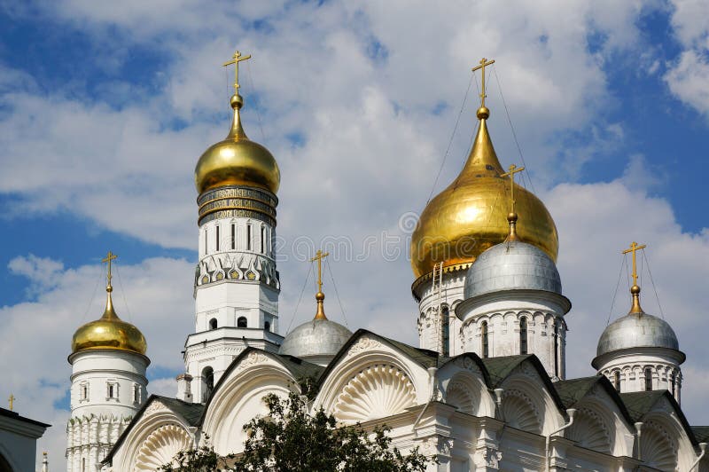Domes Archangel Cathedral Ivan the Great Belltower