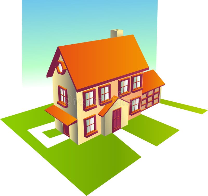 Domicilio privato royalty illustrazione gratis Domicilio privato royalty illustrazione gratis