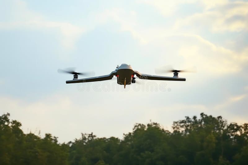 Dominacja powietrzna : amerykański nadzór nad dronem wojskowym. royalty ilustracja