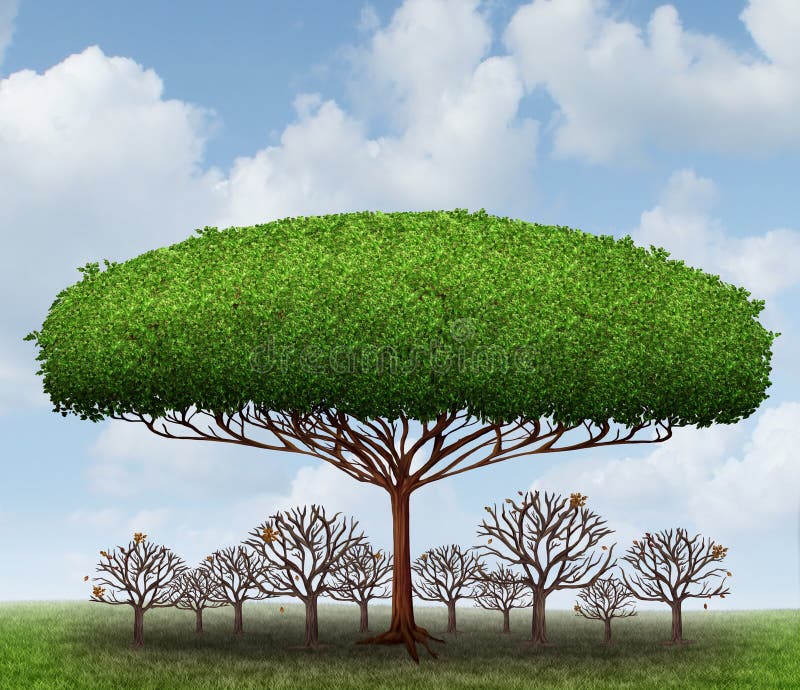 Dominar o Mercado ilustração stock