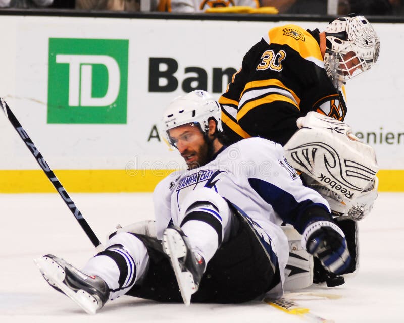 Tim Thomas, Boston Bruins and Dominic Moore, Tampa Bay Lightning