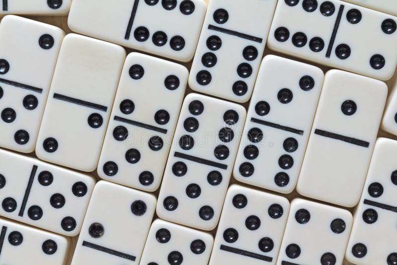 Domino stänger sikt royaltyfri fotografi Domino stänger sikt royaltyfri fotografi