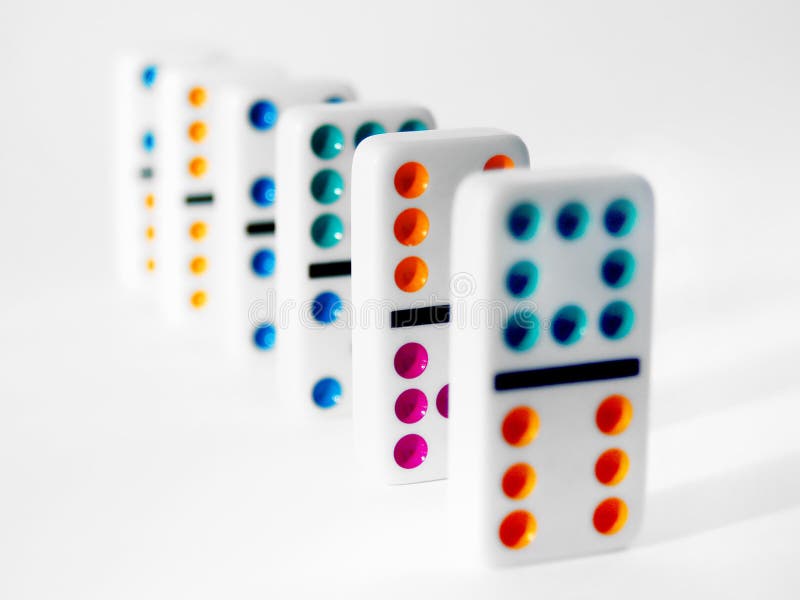Dominos colorés images stock Dominos colorés images stock