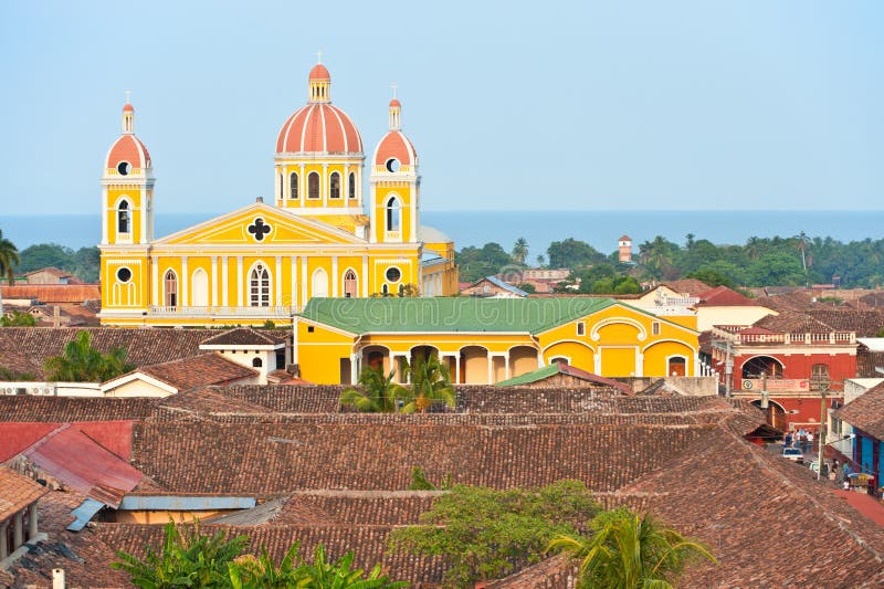 domkyrkagranada lake nicaragua fotografering för bildbyråer domkyrkagranada lake nicaragua fotografering för bildbyråer
