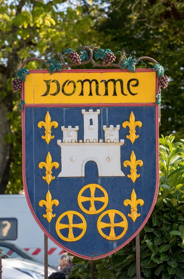 Domme, a Beautiful Medieval Village in Dordogne, France Editorial Image ...