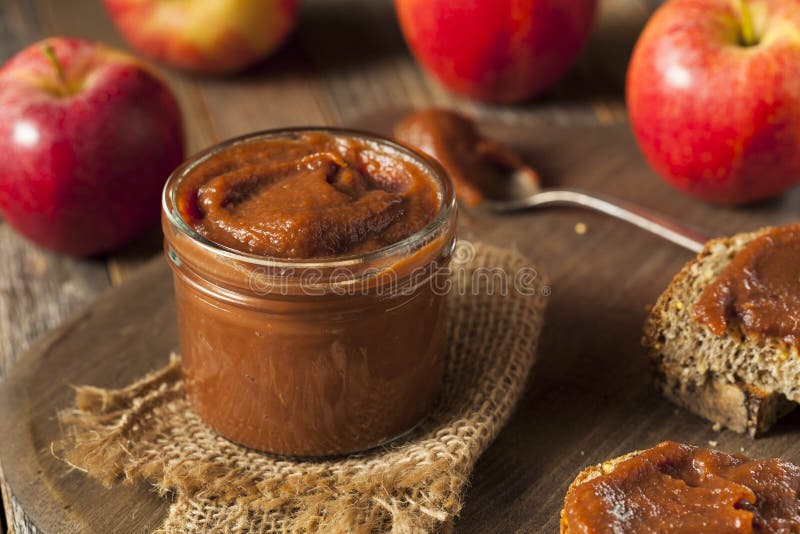 Domowe Słodkie Masło Jabłkowe obrazy royalty free