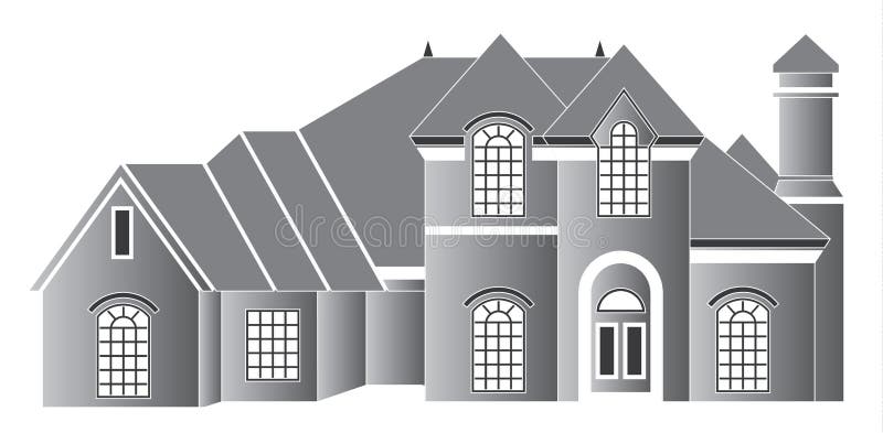 A Luxury home with various types of roof and windows. A Luxury home with various types of roof and windows