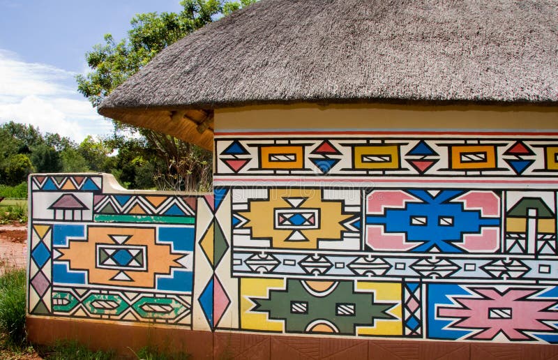 domowy ndebele zdjęcia stock domowy ndebele zdjęcia stock