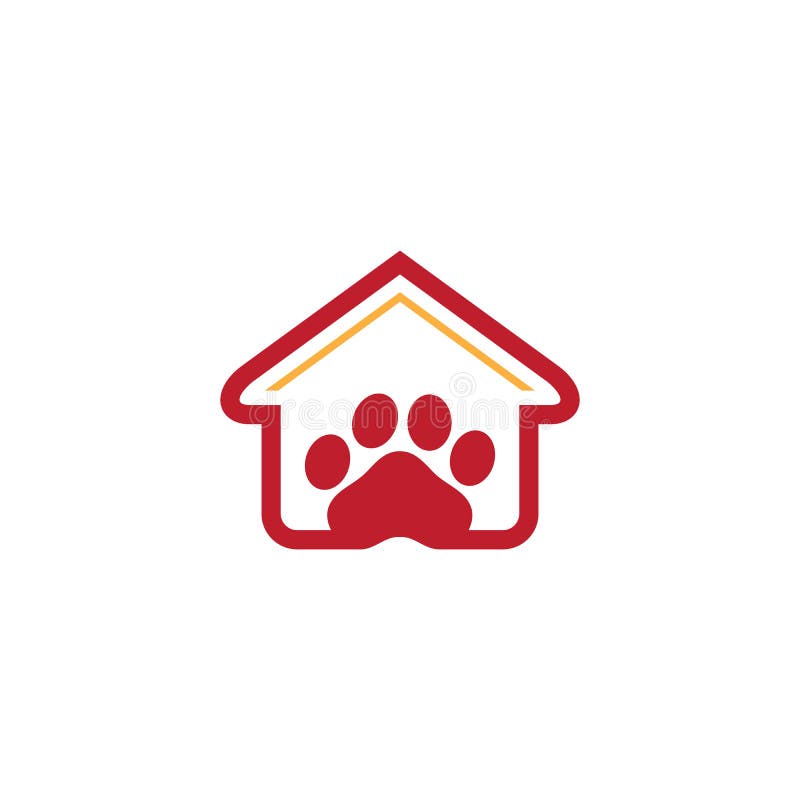 Domowy zwierzę domowe sklepu logo biznes royalty ilustracja Domowy zwierzę domowe sklepu logo biznes royalty ilustracja
