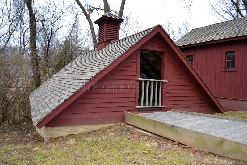 An icehouse at Whitehaven, the historic home of Ulysses S. Grant and his wife Julia (Dent). The home is maintained as a National Park in St. Louis Missouri. Ice was stored as large blocks and insulated with hay or straw in this outbuilding. An icehouse at Whitehaven, the historic home of Ulysses S. Grant and his wife Julia (Dent). The home is maintained as a National Park in St. Louis Missouri. Ice was stored as large blocks and insulated with hay or straw in this outbuilding.