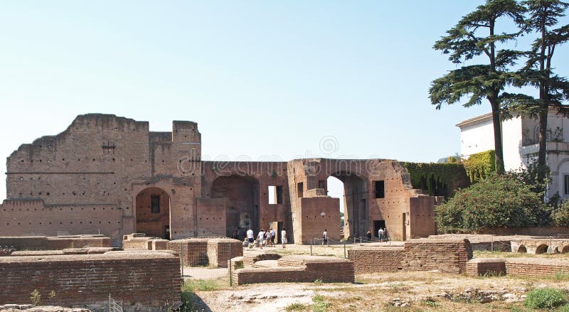 Domus Augustana The ruins of the house of Emperor Augustus Roma Italy