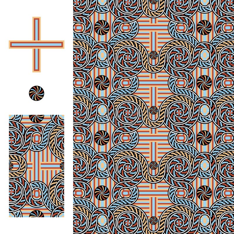 Domus Romana Palazzo Valentini arg sömlös modell stock illustrationer Domus Romana Palazzo Valentini arg sömlös modell stock illustrationer
