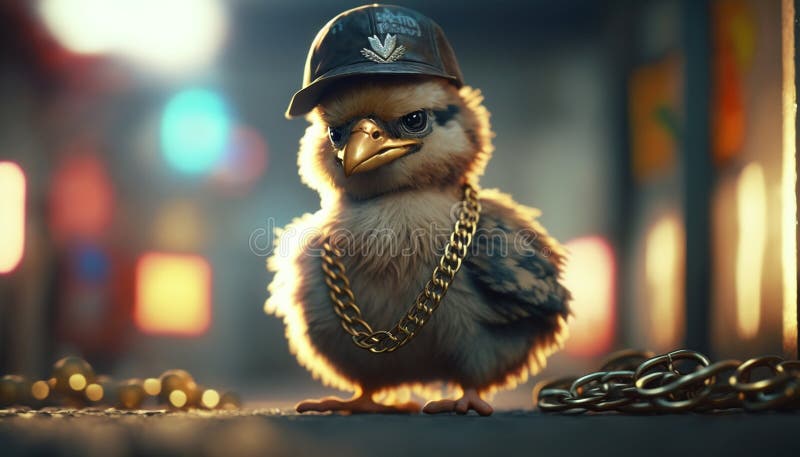 The Don of the Farm: a Gangster Chicken with Bling and Attitude Rules