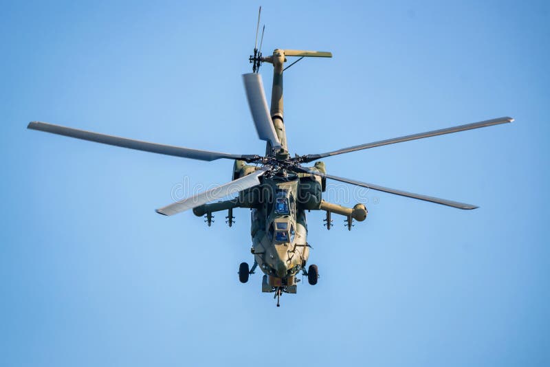 DON ROSJA, SIERPIEŃ, -, 2017: Mi-28 Havoc zdjęcie royalty free DON ROSJA, SIERPIEŃ, -, 2017: Mi-28 Havoc zdjęcie royalty free