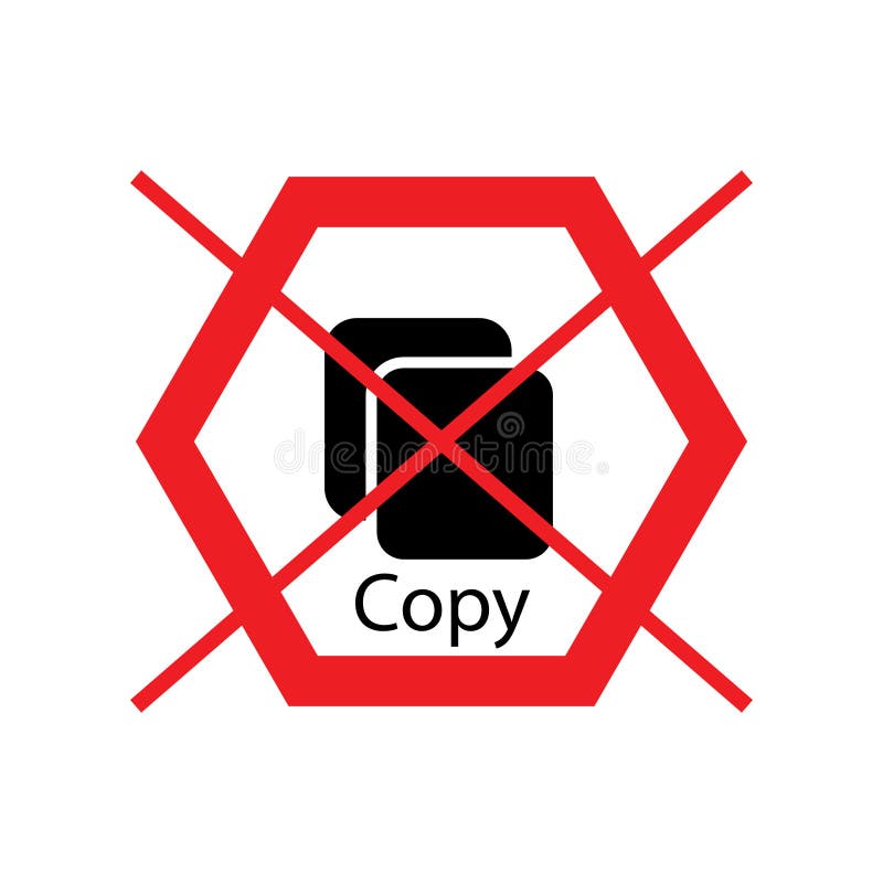 Don`t copy royalty free illustration