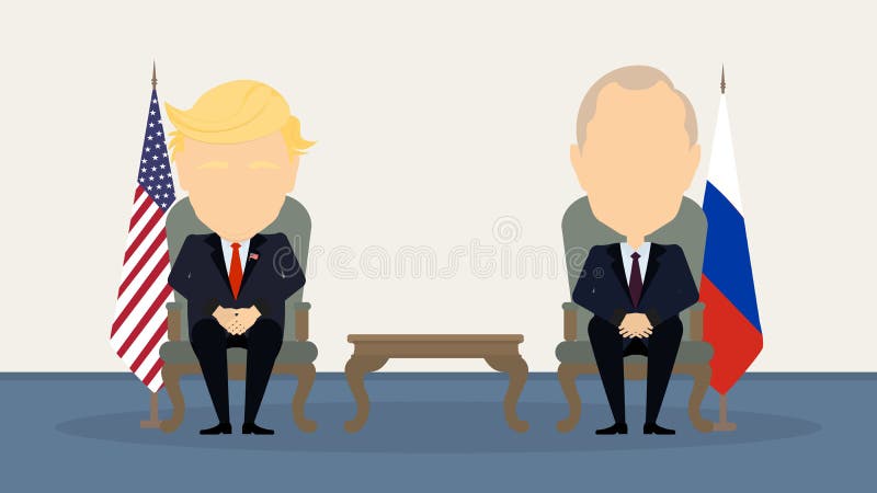 Donald atut Putin i Vladimir ilustracja wektor Donald atut Putin i Vladimir ilustracja wektor