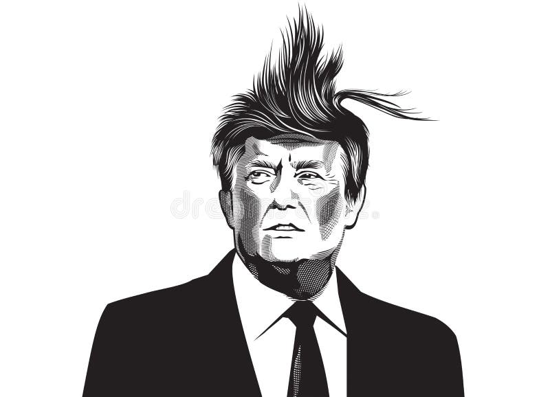 Donald Trump ilustração royalty free Donald Trump ilustração royalty free