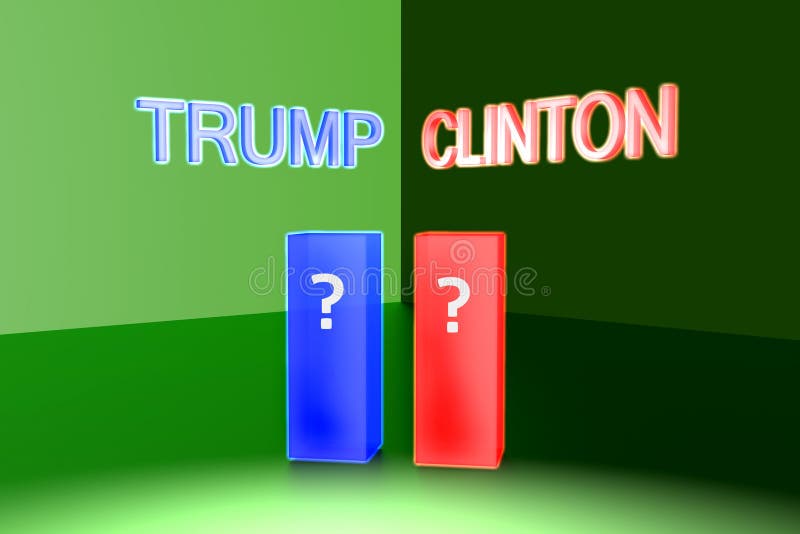 Donald Trump contra Hillary Clinton Eleição 2016 dos EUA