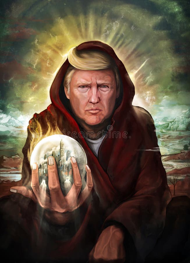 Donald Trump Mestre dos Assistentes ilustração do vetor Donald Trump Mestre dos Assistentes ilustração do vetor