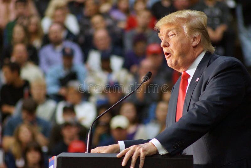 Donald Trump speaks to record crowds at the Prairie Capital Convention Center in Springfield, IL on November 9th, 2015. Donald Trump speaks to record crowds at the Prairie Capital Convention Center in Springfield, IL on November 9th, 2015