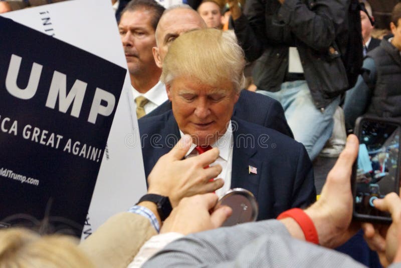 Donald Trump speaks to record crowds at the Prairie Capital Convention Center in Springfield, IL on November 9th, 2015. Donald Trump speaks to record crowds at the Prairie Capital Convention Center in Springfield, IL on November 9th, 2015