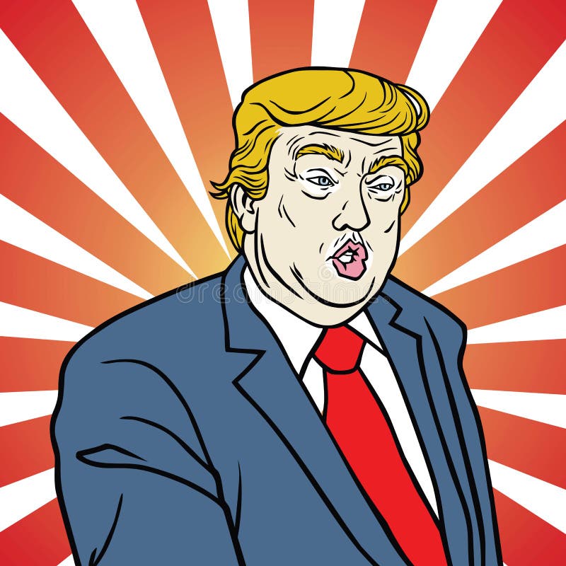Donald Trump Pop Art Poster vector illustration Donald Trump Pop Art Poster vector illustration