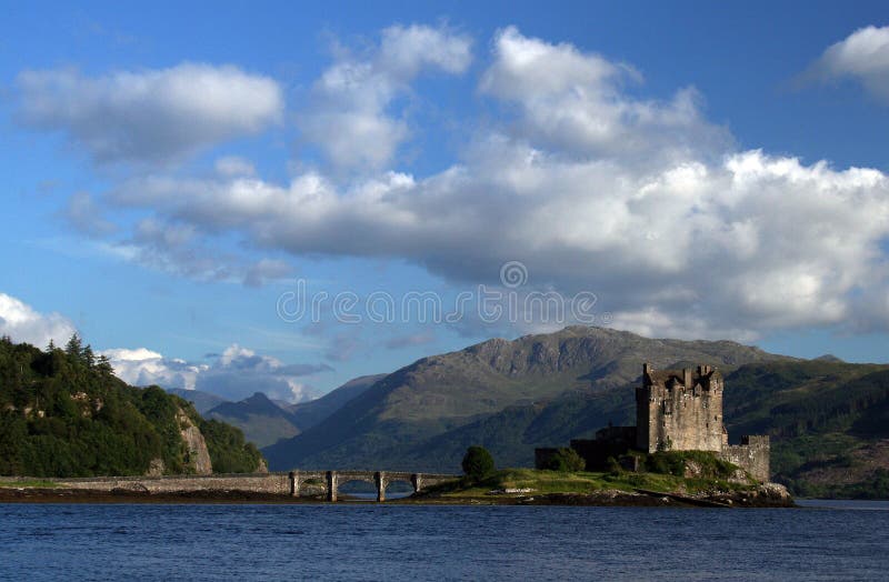 Donan eilean zamek obrazy stock