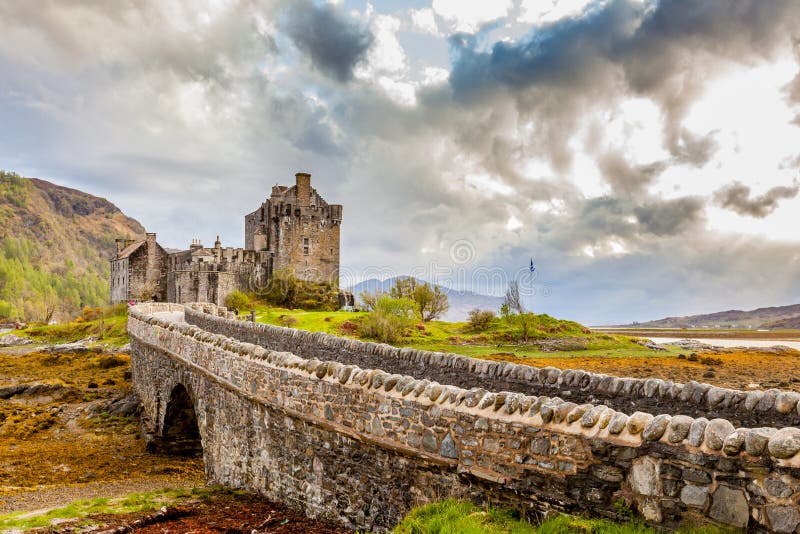 Donan eilean zamek obrazy stock