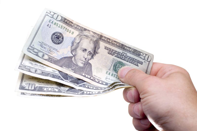 Donante del dinero imagen de archivo libre de regalías Donante del dinero imagen de archivo libre de regalías