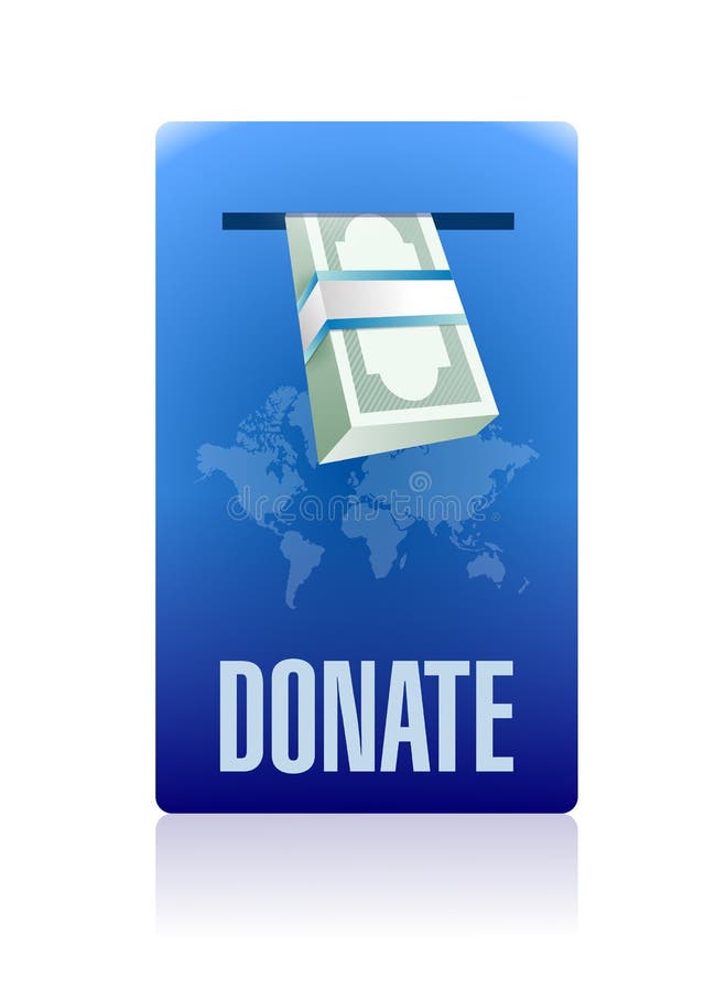 Donate in Box Illustration Design Stock Illustration Illustration of