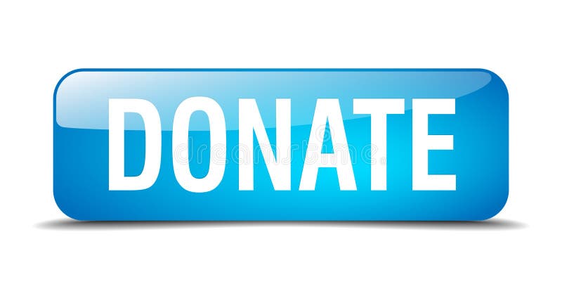 Donate button stock illustration