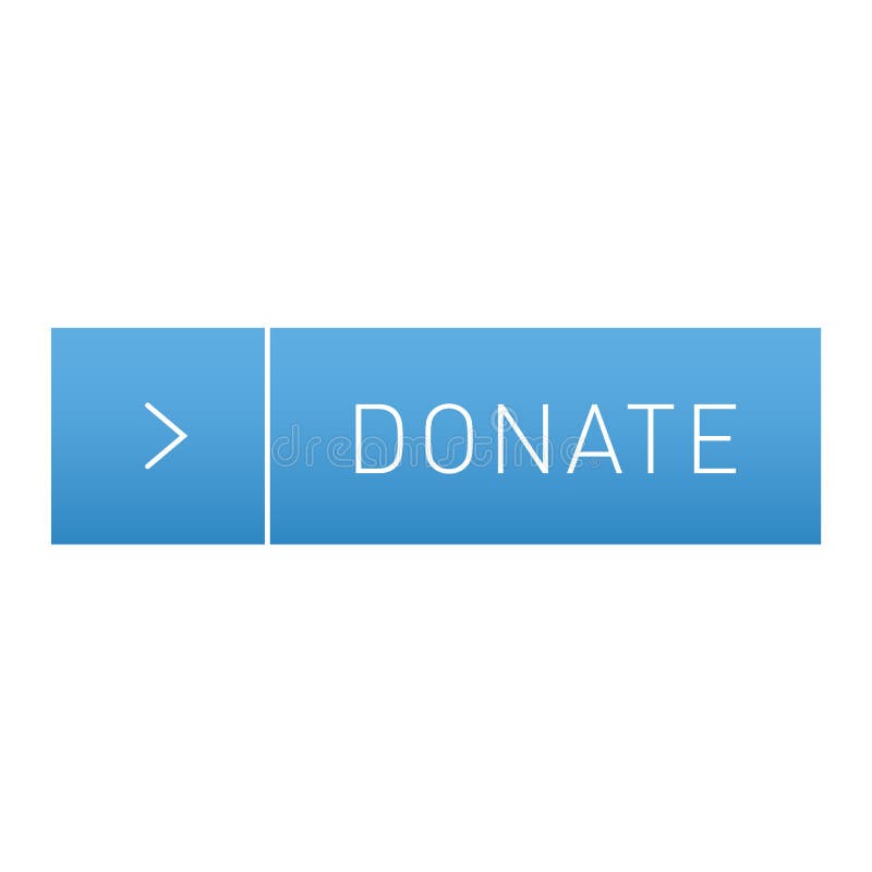 Vector Donate Concept Hand And Money Button In Flat Style