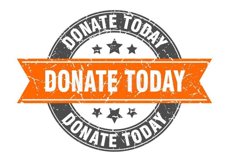 Donate today stamp stock vector. Illustration of vector 162723198