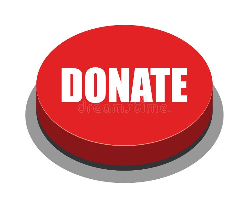 Donate Button Red Stock Illustration Illustration Of Donates