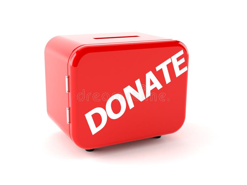 Donation box concept vector illustration