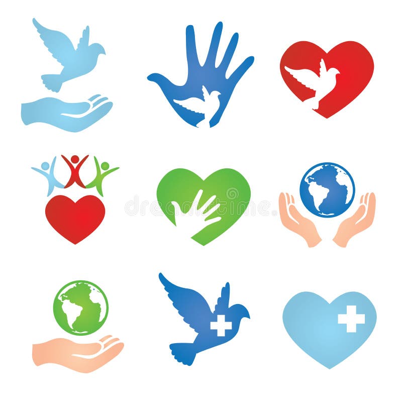 Donation and Charity Icons stock illustration Donation and Charity Icons stock illustration