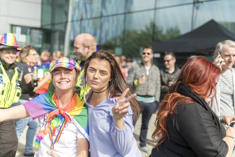 Doncaster orgulho festival do 19 de agosto de 2017 LGBT imagem de stock Doncaster orgulho festival do 19 de agosto de 2017 LGBT imagem de stock