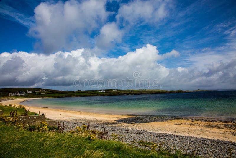 Donegal Beach stock image. Image of scenic, travel, beach 99076803