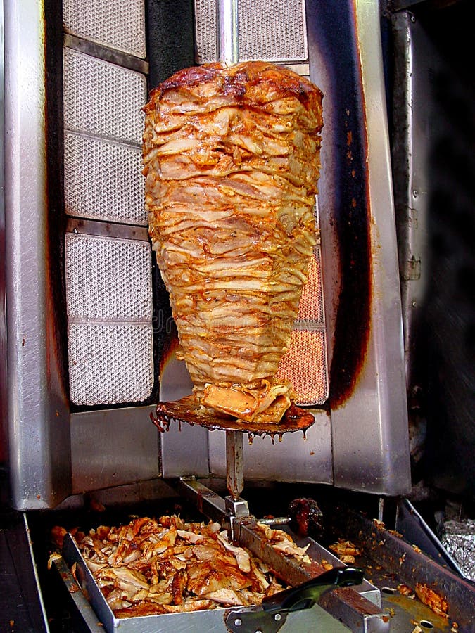 Türkisches Fleisch Doner Kebab Stockfoto - Bild von teller, köstlich ...
