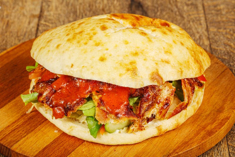 Doner in pita vith meat