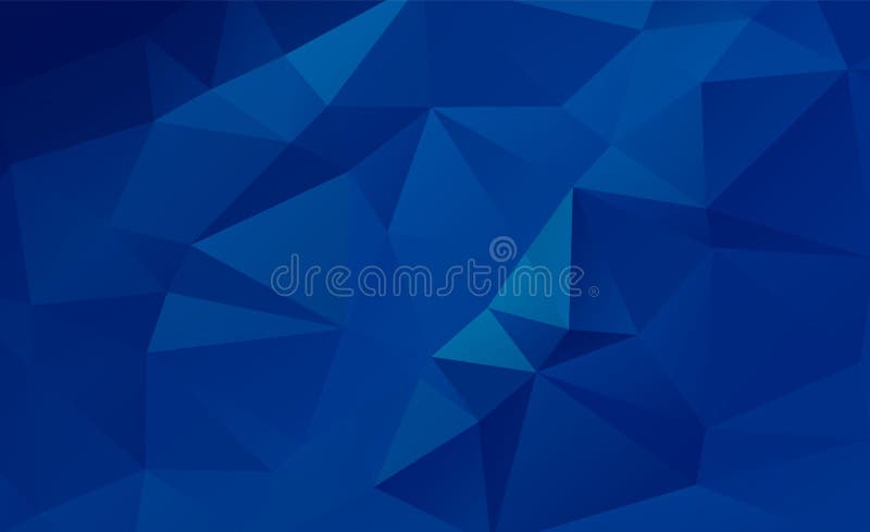 Donkerblauwe low-poly achtergrondvector vector illustratie