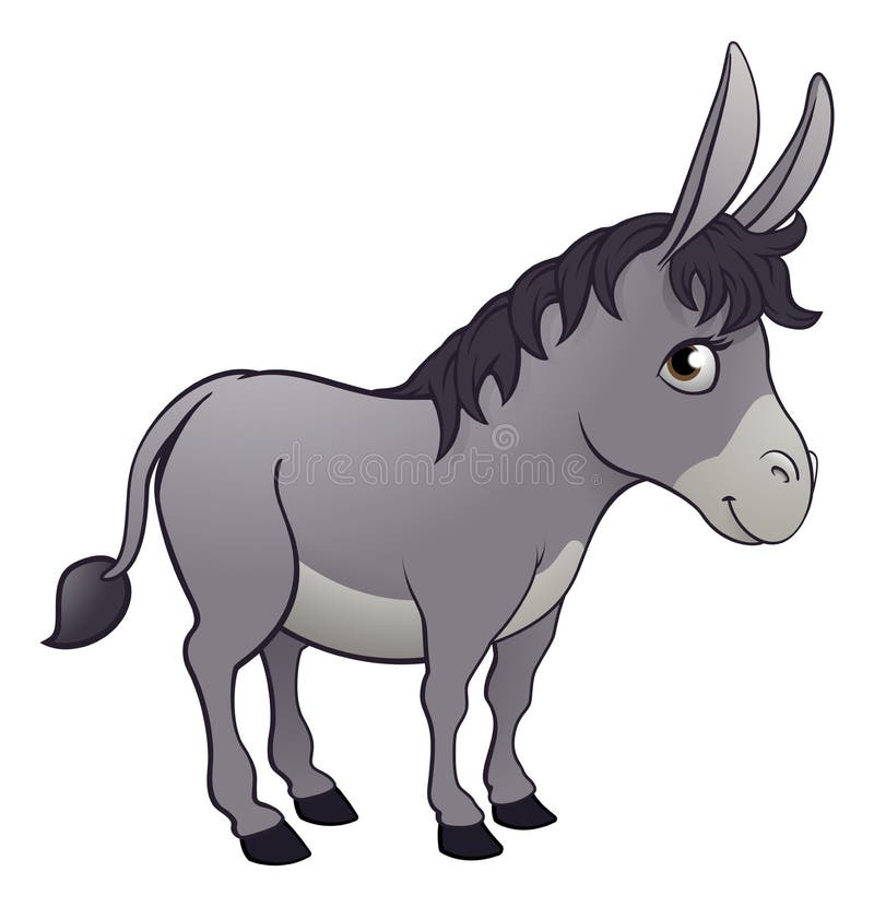 Donkey Animal Cartoon Character Stock Vector - Illustration of clip, artwork: 130964261 Donkey Animal Cartoon Character Stock Vector - Illustration of clip, artwork: 130964261