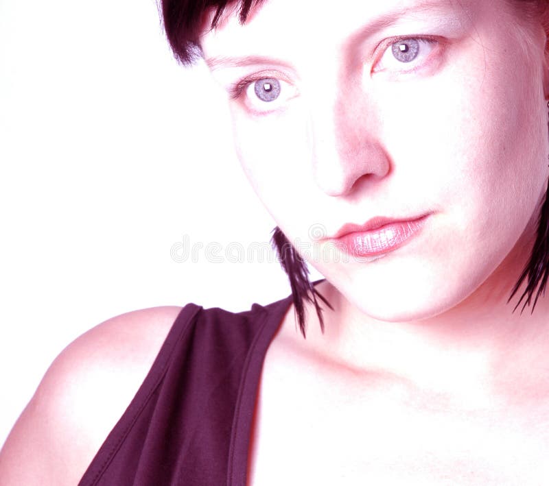 Download Donna immagine stock. Immagine di teste, nose, persona - 200601