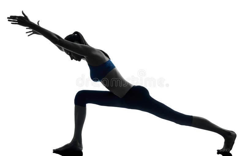 Donna che esercita yoga fotografia stock Donna che esercita yoga fotografia stock