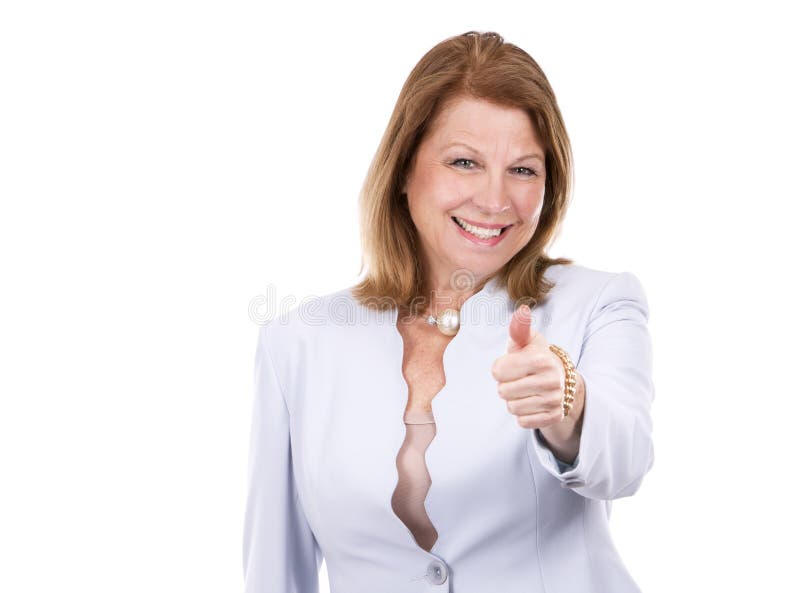 Donna d'affari caucasica immagine stock