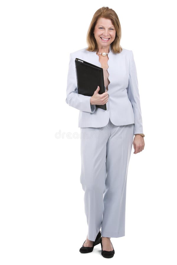 Donna del caucasian di affari fotografia stock