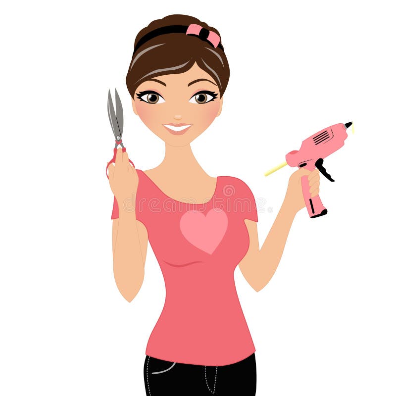 Donna del mestiere illustrazione vettoriale Donna del mestiere illustrazione vettoriale