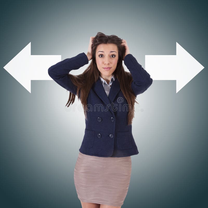 Donna d'affari fotografia stock