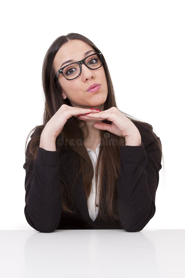 Donna d'affari immagini stock